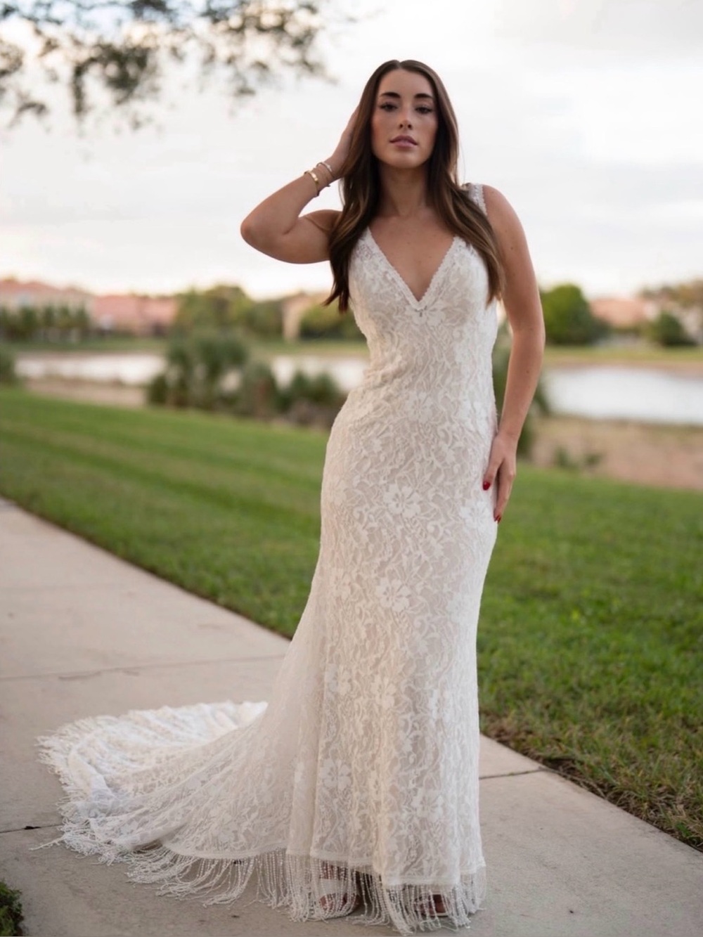 New Wilderly Bride Bohemian, Coastal Cowgirl, Dream Wedding Dress F120 Rory - Picture 5 of 16